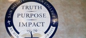 SDCC school seal Truth Purpose Impact