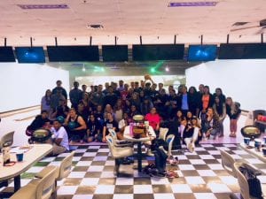 SDCC college weekend bowling group photo