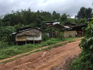 Global Missions Thai Village along dirt road