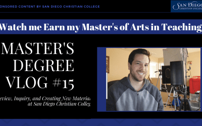 Master’s Vlog #15 – Encouraging Exploration and Inquiry from Degree to Daily Class Time